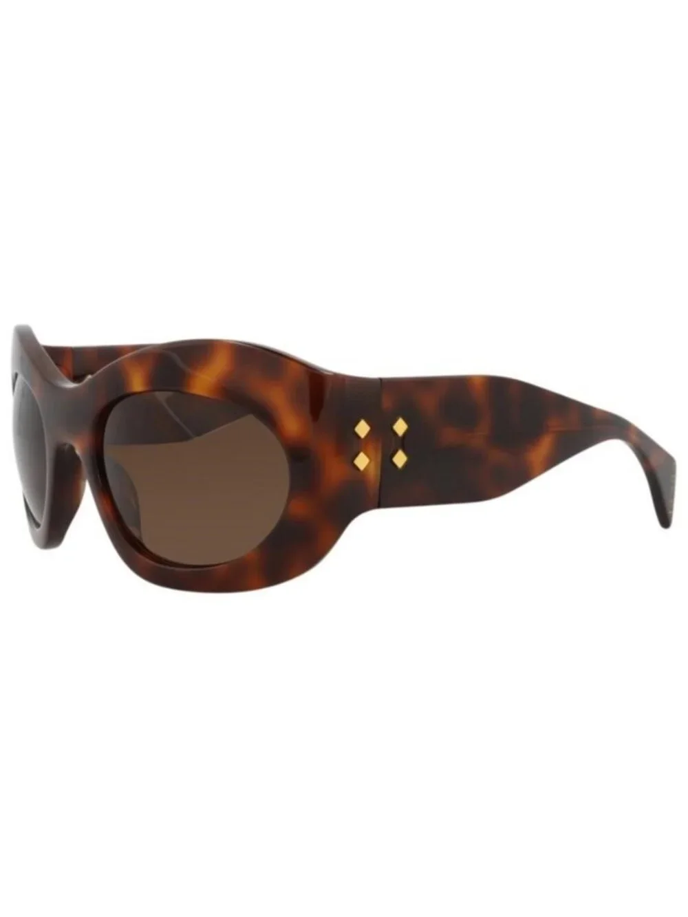 New Gucci Unisex Shield/Wrap Havana Havana Brown Fashion Designer Sunglasses